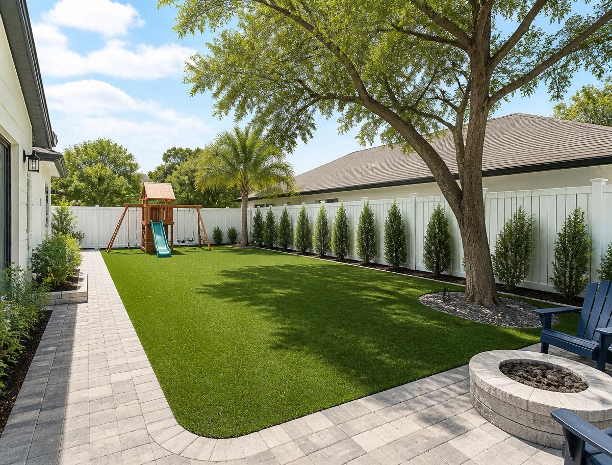 Pet-friendly play lawn